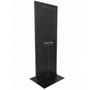 43" LG 4K Digital Signage Stele – Freistehendes Schwarzes Werbedisplay – 24/7 Betrieb – Mit Webverwaltung, Contentplaner, CMS & Integriertem Editor