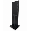 43" LG 4K Digital Signage Stele – Freistehendes Schwarzes Werbedisplay mit Rollen – 24/7 Betrieb – Mit Webverwaltung, Contentplaner, CMS & Integriertem Editor
