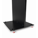 43" LG 4K Digital Signage Stele – Freistehendes Schwarzes Werbedisplay mit Rollen – 24/7 Betrieb – Mit Webverwaltung, Contentplaner, CMS & Integriertem Editor