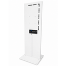 43" LG 4K Digital Signage Stele – Freistehendes Weißes Werbedisplay – 24/7 Betrieb – Mit Webverwaltung, Contentplaner, CMS & Integriertem Editor