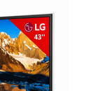 43" LG 4K Digital Signage Stele – Freistehendes Weißes Werbedisplay – 24/7 Betrieb – Mit Webverwaltung, Contentplaner, CMS & Integriertem Editor