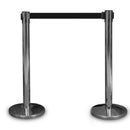 Absperrständer Chrom mit Zugband 225 cm