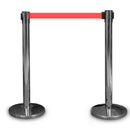 Absperrständer Chrom mit Zugband 225 cm