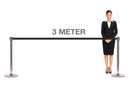 Absperrständer Chrom mit Zugband 300cm