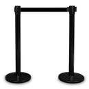 Absperrständer Schwarz mit Zugband 225 cm
