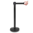 Absperrständer Schwarz mit Zugband 225 cm