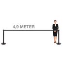 Absperrständer Schwarz mit Zugband 490cm