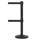 Absperrständer mit Doppel-Zugband 340cm Schwarz