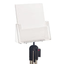 Acryl Prospekthalter A4 Hochformat 300 cm für Absperrpfosten