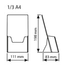 Acryl Prospekthalter für Tisch & Theke
