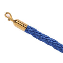 Blaue Absperrkordel mit goldenen Endstücken 180 cm