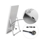 43" Samsung 4K Digital Signage Kundenstopper – Weißes Freistehendes Display | WiFi | Stahlgehäuse