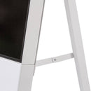 43" Samsung 4K Digital Signage Kundenstopper – Weißes Freistehendes Display | WiFi | Stahlgehäuse