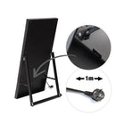 43" Samsung 4K Digital Signage Kundenstopper – Schwarzes Freistehendes Display | WiFi | Stahlgehäuse