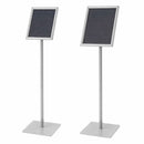 Eco Infoständer Silber mit Klapprrahmen