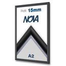 Klapprahmen 15mm Schwarz – Aluminium Posterrahmen-A2