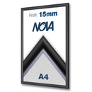 Klapprahmen 15mm Schwarz – Aluminium Posterrahmen-A4