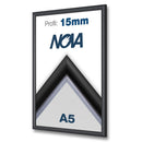Klapprahmen 15mm Schwarz – Aluminium Posterrahmen-A5