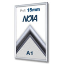 Klapprahmen 15mm Silber – Aluminium Posterrahmen-A1