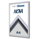 Klapprahmen 15mm Silber – Aluminium Posterrahmen-A4