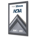 Klapprahmen 25mm Anthrazit – Aluminium Posterrahmen