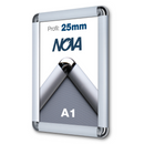 Klapprahmen 25mm Rundecken – Aluminium Posterrahmen-A1