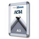 Klapprahmen 25mm Rundecken – Aluminium Posterrahmen-A3