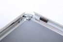 Klapprahmen 25mm Rundecken – Aluminium Posterrahmen-open