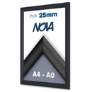 Klapprahmen 25mm Schwarz – Aluminium Posterrahmen