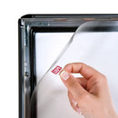 Klapprahmen 25mm Schwarz wasserdicht – Aluminium Posterrahmen Outdoor-open