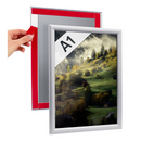 Klapprahmen 25mm Selbstklebend Silber – Aluminium Posterrahmen-A1