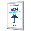 Klapprahmen 25mm wasserdicht – Aluminium Posterrahmen Outdoor-A1