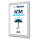 Klapprahmen 25mm wasserdicht – Aluminium Posterrahmen Outdoor-A2