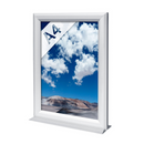 Klapprahmen A4 Tischmodell 25mm doppelseitig – Aluminium Posterrahmen-A4h
