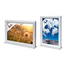Klapprahmen A4 Tischmodell 25mm doppelseitig – Aluminium Posterrahmen