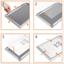 Klapprahmen 25mm hängend doppelseitig – Aluminium Posterrahmen