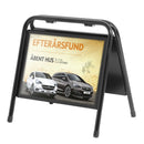 Kundenstopper A3 Stahl – Gehwegaufsteller klappbar doppelseitig-incl.print