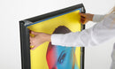 LED Kundenstopper A1 Schwarz mit Wassertank-poster