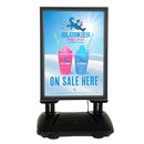 LED Kundenstopper A1 Schwarz mit Wassertank