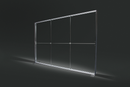 LED Leuchtwand SEG doppelseitig - 12 cm Aluminiumprofil - inkl. Druck