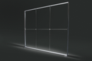 LED Leuchtwand SEG doppelseitig - 12 cm Aluminiumprofil - inkl. Druck