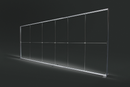 LED Leuchtwand SEG doppelseitig - 12 cm Aluminiumprofil - inkl. Druck
