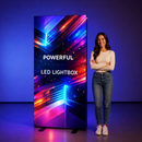 LED Leuchtwand Schwarz doppelseitig - inkl. Druck - SEG Lightbox Banner