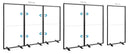 LED Leuchtwand Schwarz doppelseitig - inkl. Druck - SEG Lightbox Banner