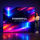 LED Leuchtwand Schwarz doppelseitig - inkl. Druck - SEG Lightbox Banner