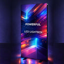 LED Leuchtwand Schwarz doppelseitig - inkl. Druck - SEG Lightbox Banner
