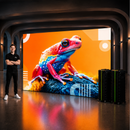 LED Messewand mit Druck | Doppelseitige LED Lightbox inkl. Flightcase