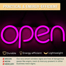 LED Neon OPEN Leuchtschild Pink | Helles LED OPEN Schild-2