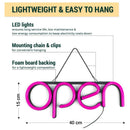 LED Neon OPEN Leuchtschild Pink | Helles LED OPEN Schild-3