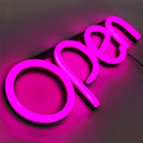 LED Neon OPEN Leuchtschild Pink | Helles LED OPEN Schild